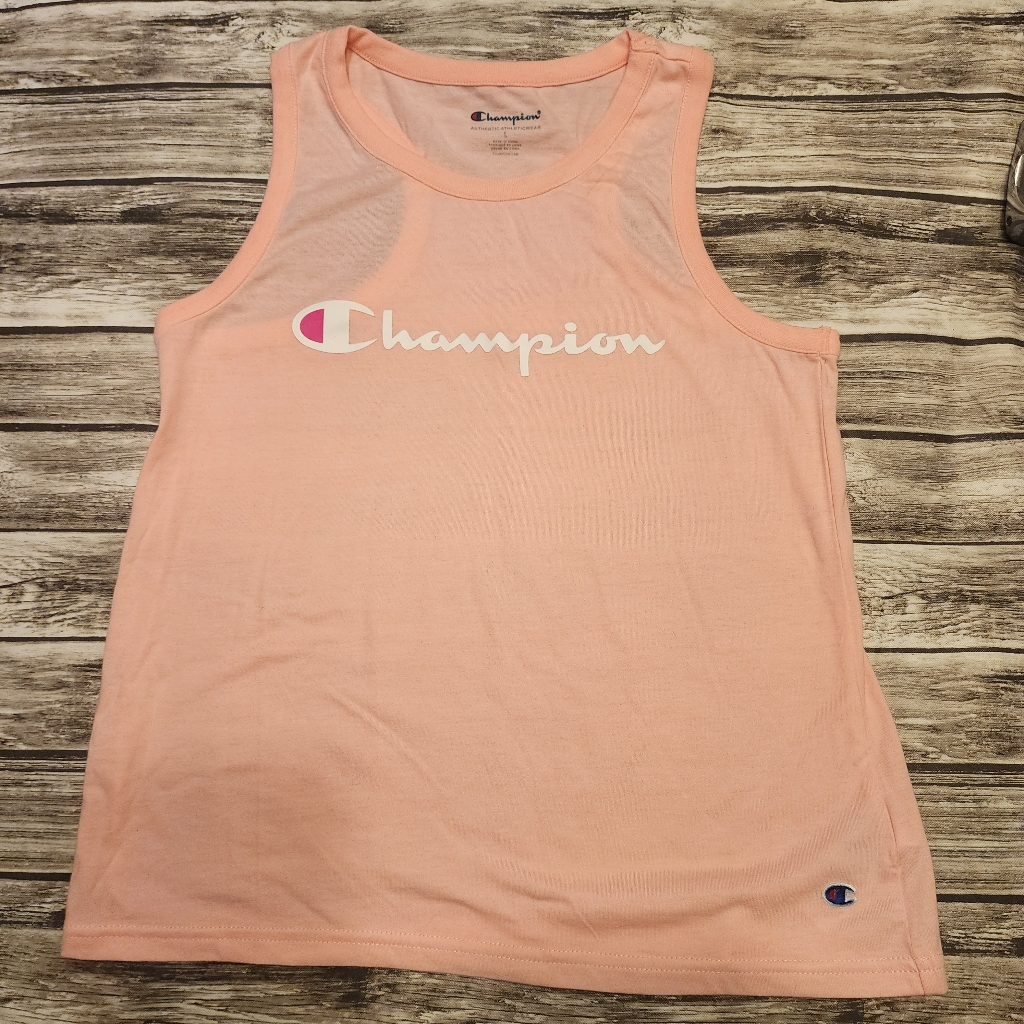 Champion Girls Juniors Pink Tank Top. Sz Large